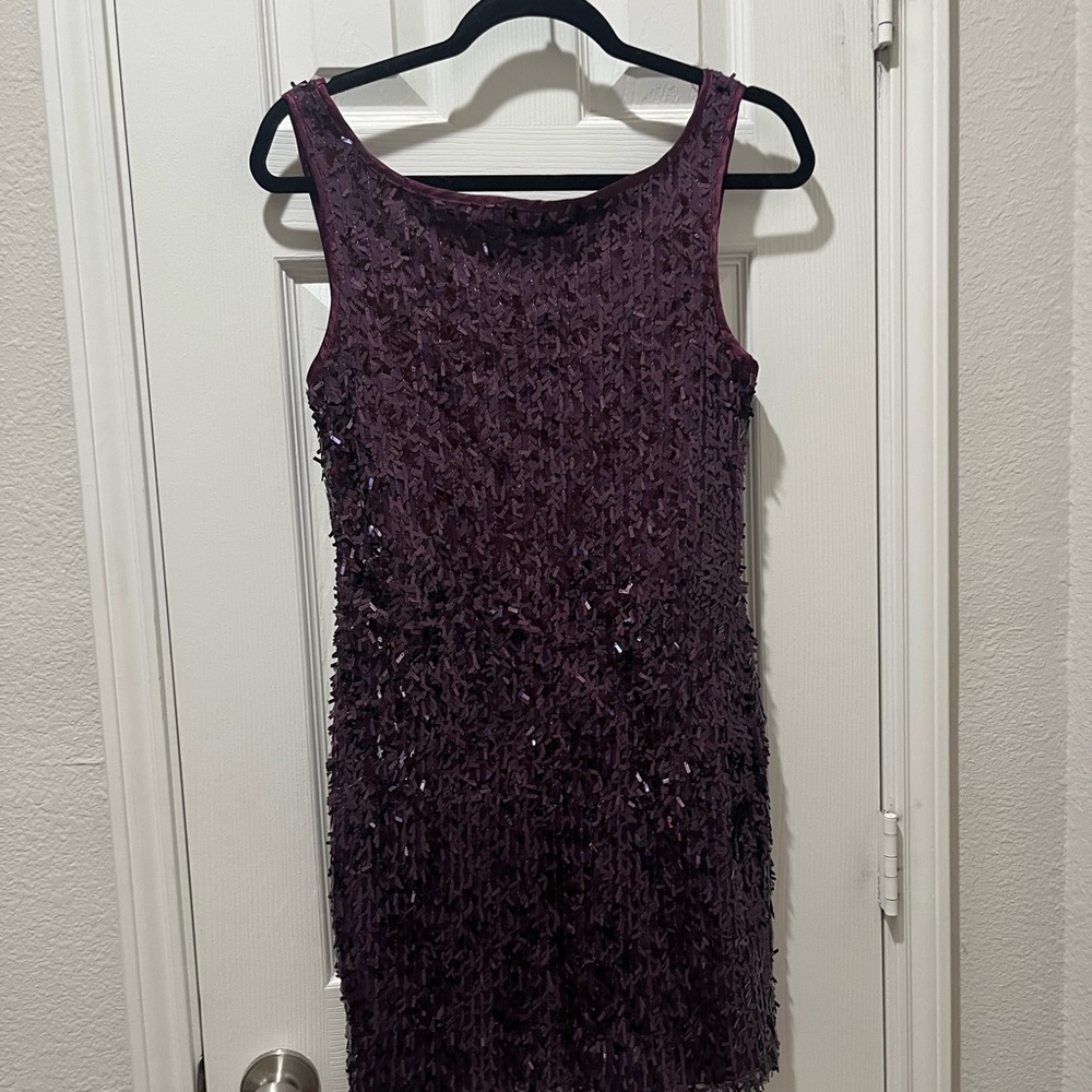 Forever 21 Purple Sequin Sheath Mini Dress